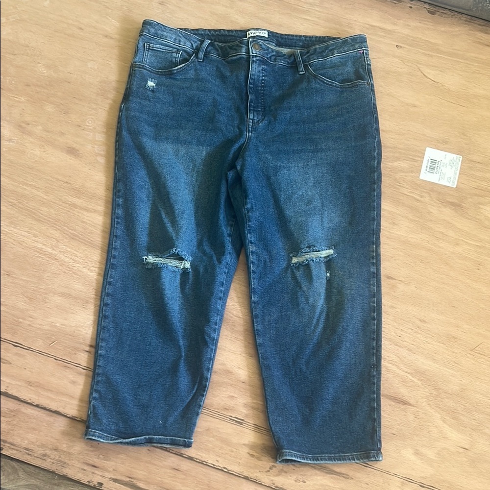 Women Blue Distressed Jeans